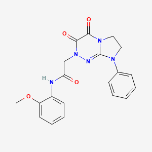 2-(3,4-dioxo-8-phenyl-3,4,7,8-tetrahydroimidazo[2,1-c][1,2,4]triazin-2(6H)-yl)-N-(2-methoxyphenyl)acetamide