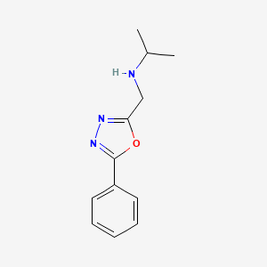 B2879828 N-[(5-phenyl-1,3,4-oxadiazol-2-yl)methyl]propan-2-amine CAS No. 790270-70-1