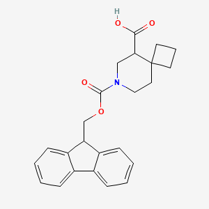 B2879867 7-(9H-Fluoren-9-ylmethoxycarbonyl)-7-azaspiro[3.5]nonane-9-carboxylic acid CAS No. 2219369-68-1