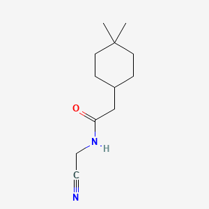 molecular formula C12H20N2O B2879878 N-(氰基甲基)-2-(4,4-二甲基环己基)乙酰胺 CAS No. 1444831-90-6