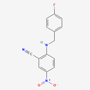 2-[(4-Fluorobenzyl)amino]-5-nitrobenzonitrile