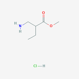 molecular formula C6H14ClNO2 B2879892 Methyl 2-(aminomethyl)butanoate hydrochloride CAS No. 448948-17-2