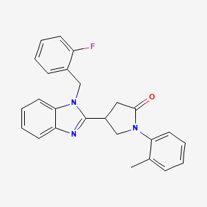 4-(1-(2-fluorobenzyl)-1H-benzo[d]imidazol-2-yl)-1-(o-tolyl)pyrrolidin-2-one