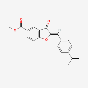 (Z)-methyl 2-(4-isopropylbenzylidene)-3-oxo-2,3-dihydrobenzofuran-5-carboxylate