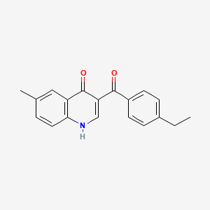 molecular formula C19H17NO2 B2879978 3-(4-乙基苯甲酰)-6-甲基喹啉-4(1H)-酮 CAS No. 892290-71-0