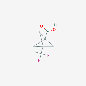 molecular formula C8H10F2O2 B2879992 3-(1,1-Difluoroethyl)bicyclo[1.1.1]pentane-1-carboxylic acid CAS No. 1886967-78-7