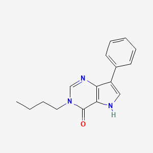 molecular formula C16H17N3O B2880008 3-butyl-7-phenyl-3,5-dihydro-4H-pyrrolo[3,2-d]pyrimidin-4-one CAS No. 1255785-88-6