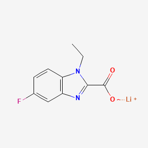 molecular formula C10H8FLiN2O2 B2880014 Lithium 1-ethyl-5-fluoro-1H-benzo[d]imidazole-2-carboxylate CAS No. 2197057-18-2