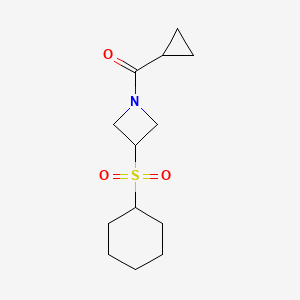 (3-(Cyclohexylsulfonyl)azetidin-1-yl)(cyclopropyl)methanone