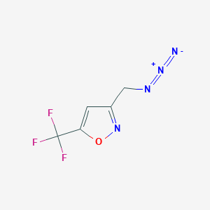 molecular formula C5H3F3N4O B2880031 3-(Azidomethyl)-5-(trifluoromethyl)isoxazole CAS No. 1364678-06-7
