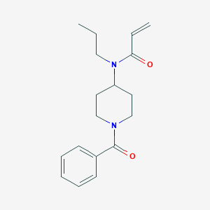 molecular formula C18H24N2O2 B2880033 N-(1-Benzoylpiperidin-4-yl)-N-propylprop-2-enamide CAS No. 2361844-45-1