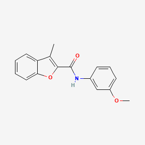molecular formula C17H15NO3 B2880040 N-(3-methoxyphenyl)-3-methylbenzofuran-2-carboxamide CAS No. 55990-36-8