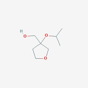 molecular formula C8H16O3 B2880083 [3-(Propan-2-yloxy)oxolan-3-yl]methanol CAS No. 1864051-91-1