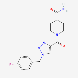 1-{[1-(4-fluorobenzyl)-1H-1,2,3-triazol-4-yl]carbonyl}piperidine-4-carboxamide