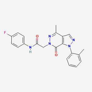 N-(4-fluorophenyl)-2-(4-methyl-7-oxo-1-(o-tolyl)-1H-pyrazolo[3,4-d]pyridazin-6(7H)-yl)acetamide