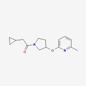 2-Cyclopropyl-1-(3-((6-methylpyridin-2-yl)oxy)pyrrolidin-1-yl)ethanone