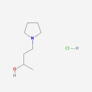 molecular formula C8H18ClNO B2880121 4-(吡咯烷-1-基)丁烷-2-醇盐酸盐 CAS No. 2138236-29-8
