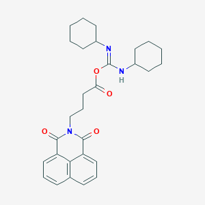 (N,N'-dicyclohexylcarbamimidoyl) 4-(1,3-dioxobenzo[de]isoquinolin-2-yl)butanoate