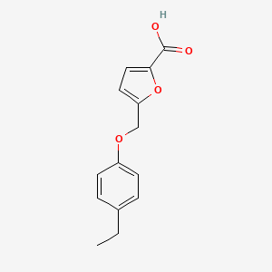 B2880139 5-[(4-Ethylphenoxy)methyl]-2-furoic acid CAS No. 364595-54-0