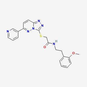 N-(2-methoxyphenethyl)-2-((6-(pyridin-3-yl)-[1,2,4]triazolo[4,3-b]pyridazin-3-yl)thio)acetamide