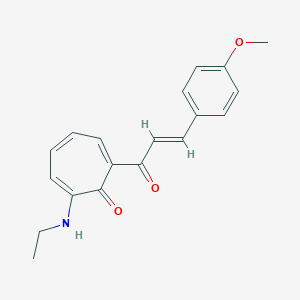 molecular formula C19H19NO3 B288017 2-(Ethylamino)-7-[3-(4-methoxyphenyl)acryloyl]-2,4,6-cycloheptatrien-1-one 