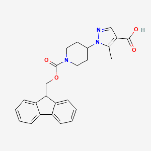 1-(1-{[(9H-fluoren-9-yl)methoxy]carbonyl}piperidin-4-yl)-5-methyl-1H-pyrazole-4-carboxylic acid