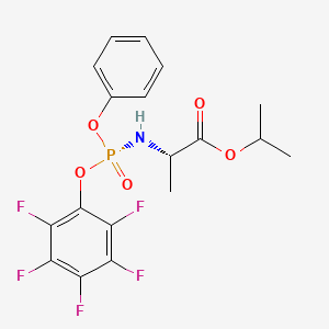 Isopropyl ((R)-(perfluorophenoxy)(phenoxy)phosphoryl)-L-alaninate