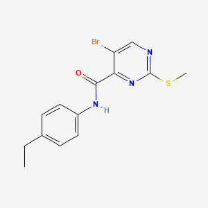 5-bromo-N-(4-ethylphenyl)-2-(methylsulfanyl)pyrimidine-4-carboxamide