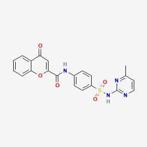 N-{4-[(4-methylpyrimidin-2-yl)sulfamoyl]phenyl}-4-oxo-4H-chromene-2-carboxamide