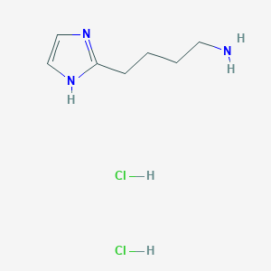 molecular formula C7H15Cl2N3 B2880215 4-(1H-Imidazol-2-yl)butan-1-amine dihydrochloride CAS No. 33544-92-2
