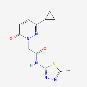 2-(3-cyclopropyl-6-oxopyridazin-1(6H)-yl)-N-(5-methyl-1,3,4-thiadiazol-2-yl)acetamide