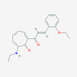 molecular formula C20H21NO3 B288022 2-[3-(2-Ethoxyphenyl)acryloyl]-7-(ethylamino)-2,4,6-cycloheptatrien-1-one 