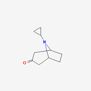 molecular formula C10H15NO B2880222 8-Cyclopropyl-8-azabicyclo[3.2.1]octan-3-one CAS No. 60206-33-9