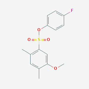 4-Fluorophenyl 5-methoxy-2,4-dimethylbenzene-1-sulfonate