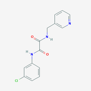 molecular formula C14H12ClN3O2 B2880228 N'-(3-氯苯基)-N-(吡啶-3-基甲基)草酰胺 CAS No. 331863-19-5