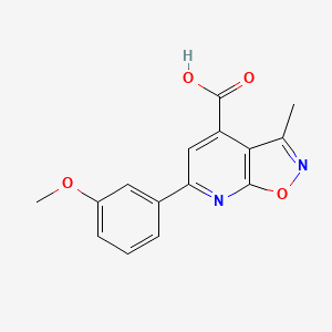6-(3-Methoxyphenyl)-3-methylisoxazolo[5,4-b]pyridine-4-carboxylic acid