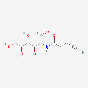 molecular formula C11H17NO6 B2880240 2-脱氧-2-[(1-氧代-4-戊炔-1-基)氨基]-D-葡萄糖 CAS No. 1030262-99-7