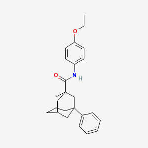 molecular formula C25H29NO2 B2880247 N-(4-ethoxyphenyl)-3-phenyladamantane-1-carboxamide CAS No. 701260-28-8