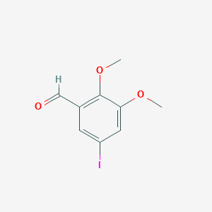 molecular formula C9H9IO3 B2880260 2,3-二甲氧基-5-碘苯甲醛 CAS No. 7396-66-9