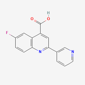 6-Fluoro-2-(pyridin-3-yl)quinoline-4-carboxylic acid