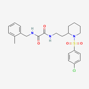 N1-(2-(1-((4-chlorophenyl)sulfonyl)piperidin-2-yl)ethyl)-N2-(2-methylbenzyl)oxalamide