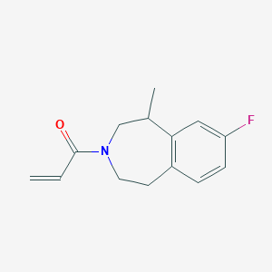 1-(7-Fluoro-5-methyl-1,2,4,5-tetrahydro-3-benzazepin-3-yl)prop-2-en-1-one