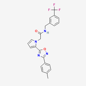 2-{2-[3-(4-methylphenyl)-1,2,4-oxadiazol-5-yl]-1H-pyrrol-1-yl}-N-[3-(trifluoromethyl)benzyl]acetamide