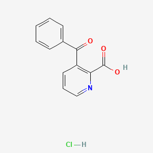 molecular formula C13H10ClNO3 B2880286 3-Benzoylpyridine-2-carboxylic acid hydrochloride CAS No. 106240-68-0