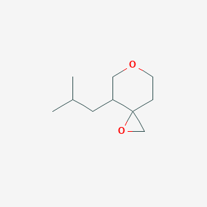 molecular formula C10H18O2 B2880298 4-(2-Methylpropyl)-1,6-dioxaspiro[2.5]octane CAS No. 2248316-00-7