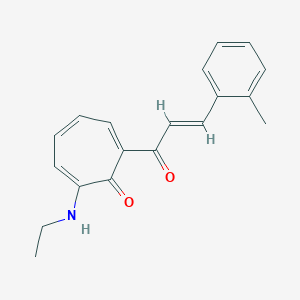 2-(Ethylamino)-7-[3-(2-methylphenyl)acryloyl]-2,4,6-cycloheptatrien-1-one
