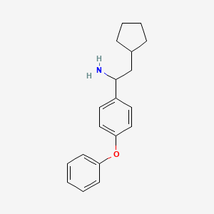 2-Cyclopentyl-1-(4-phenoxyphenyl)ethan-1-amine