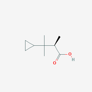 (2R)-3-Cyclopropyl-2,3-dimethylbutanoic acid