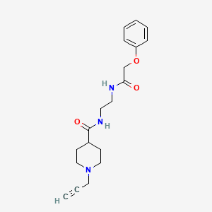 2-phenoxy-N-(2-{[1-(prop-2-yn-1-yl)piperidin-4-yl]formamido}ethyl)acetamide