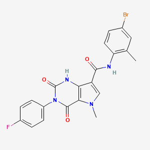 N-(4-bromo-2-methylphenyl)-3-(4-fluorophenyl)-5-methyl-2,4-dioxo-2,3,4,5-tetrahydro-1H-pyrrolo[3,2-d]pyrimidine-7-carboxamide